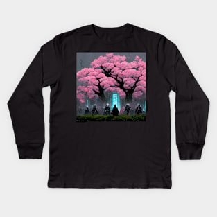 Sakura Samurai - best selling Kids Long Sleeve T-Shirt